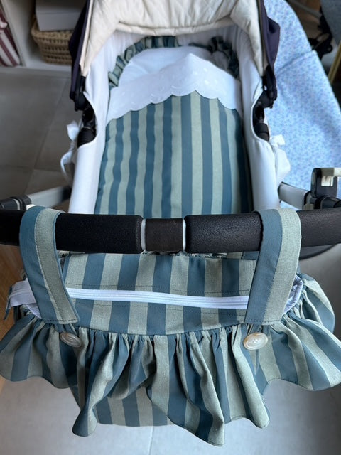 Bolso de carro rayas bosque