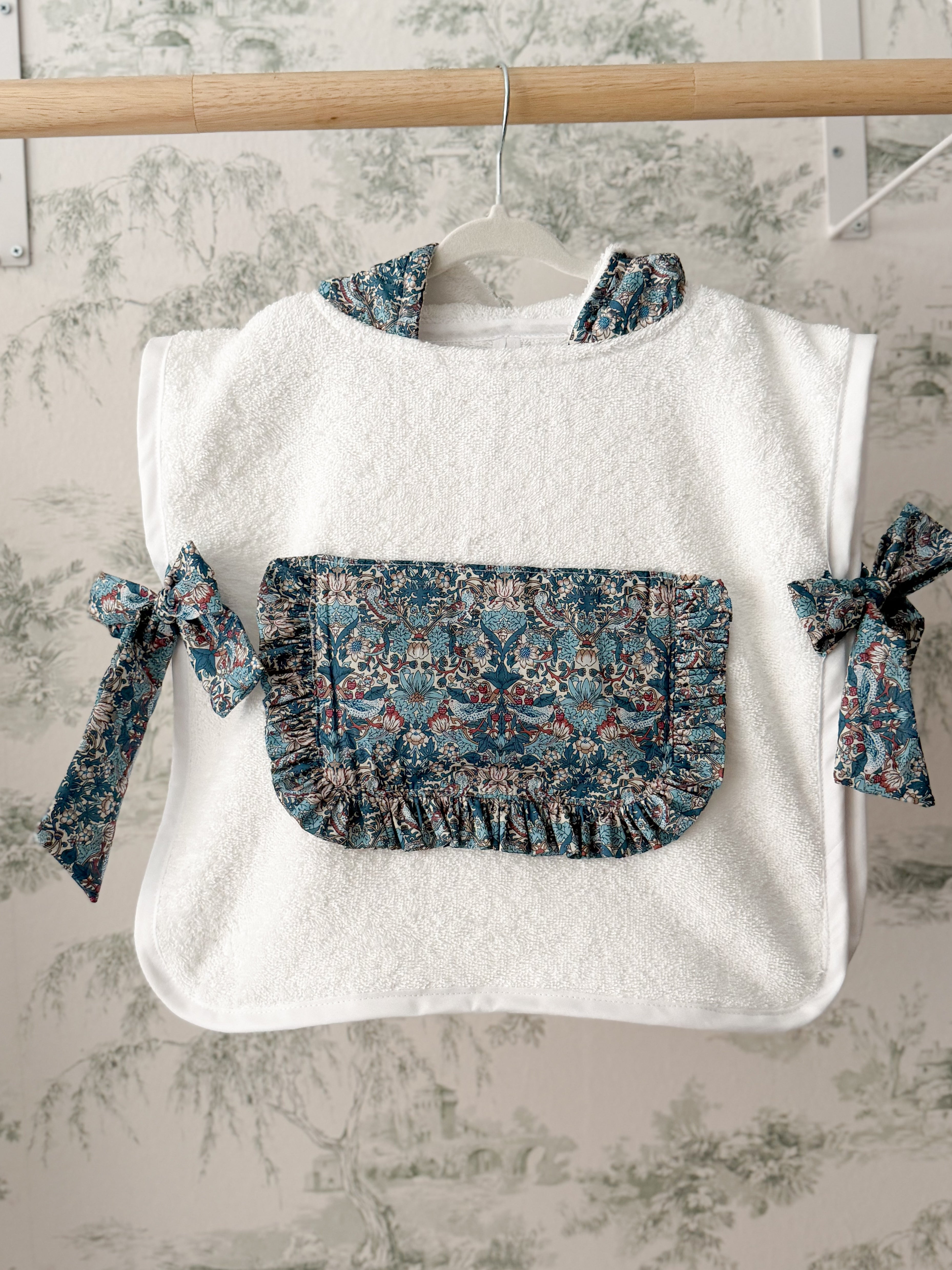 Poncho de playa volante Liberty azul