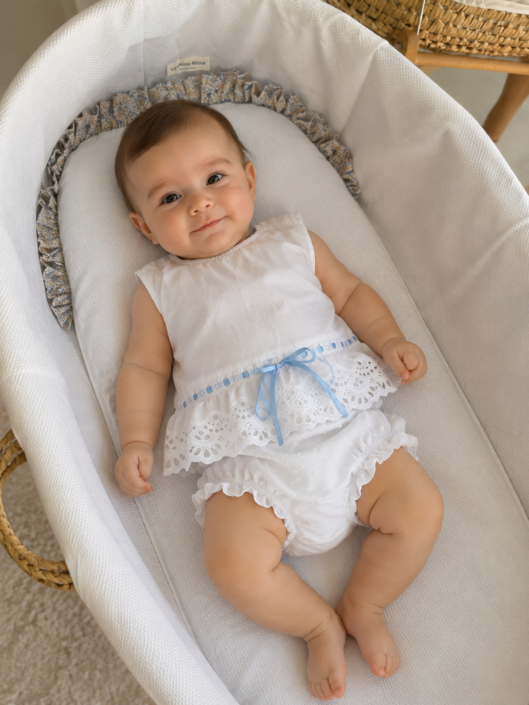 Camisa Mariana lazo celeste