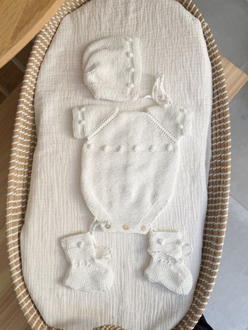 Conjunto bodoques blanco
