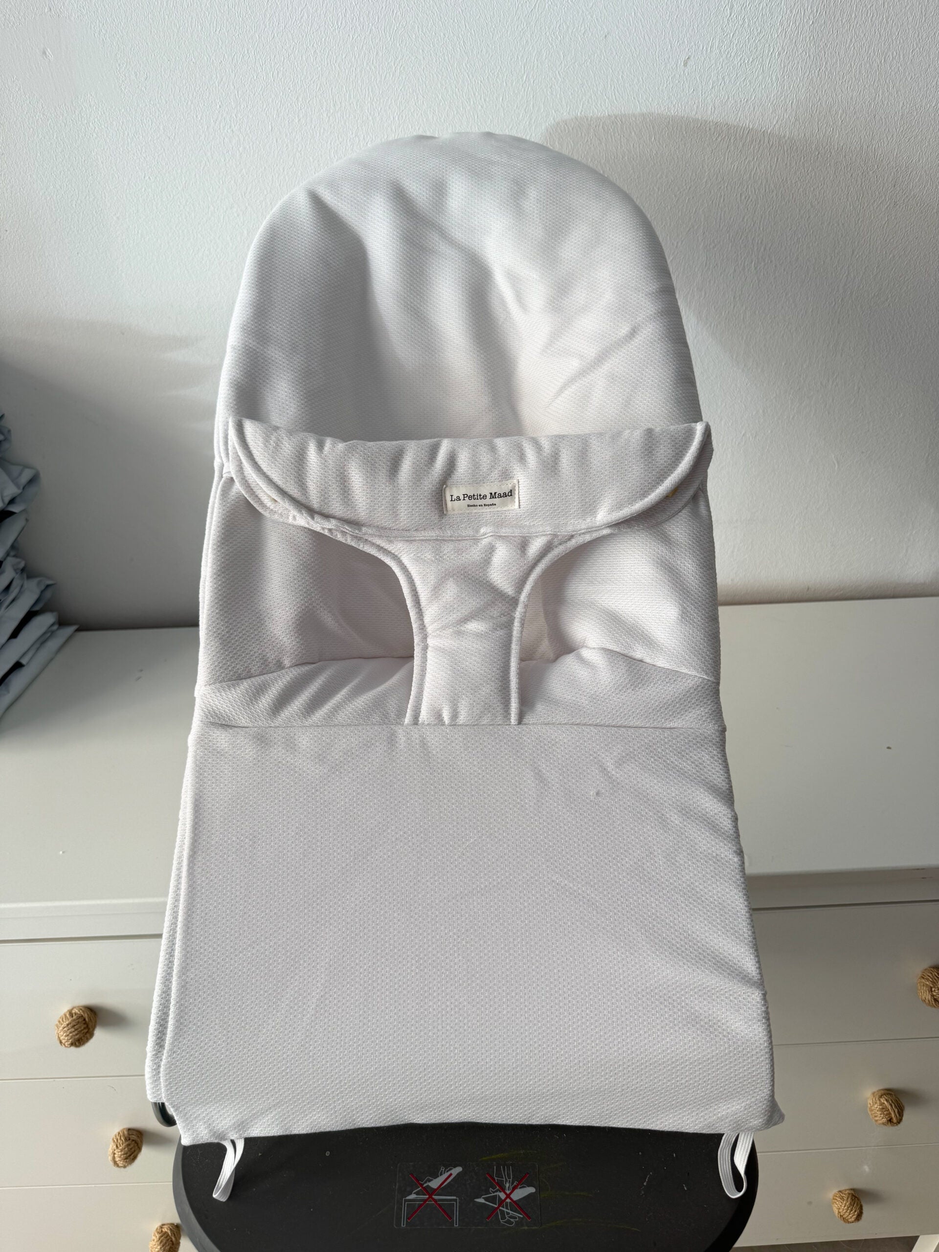 Funda hamaca babybjörn pique blanco