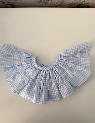 Cuello Lola vichy celeste