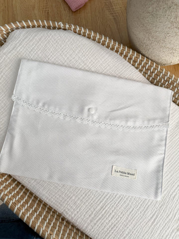 Bolsa de muda piqué blanco