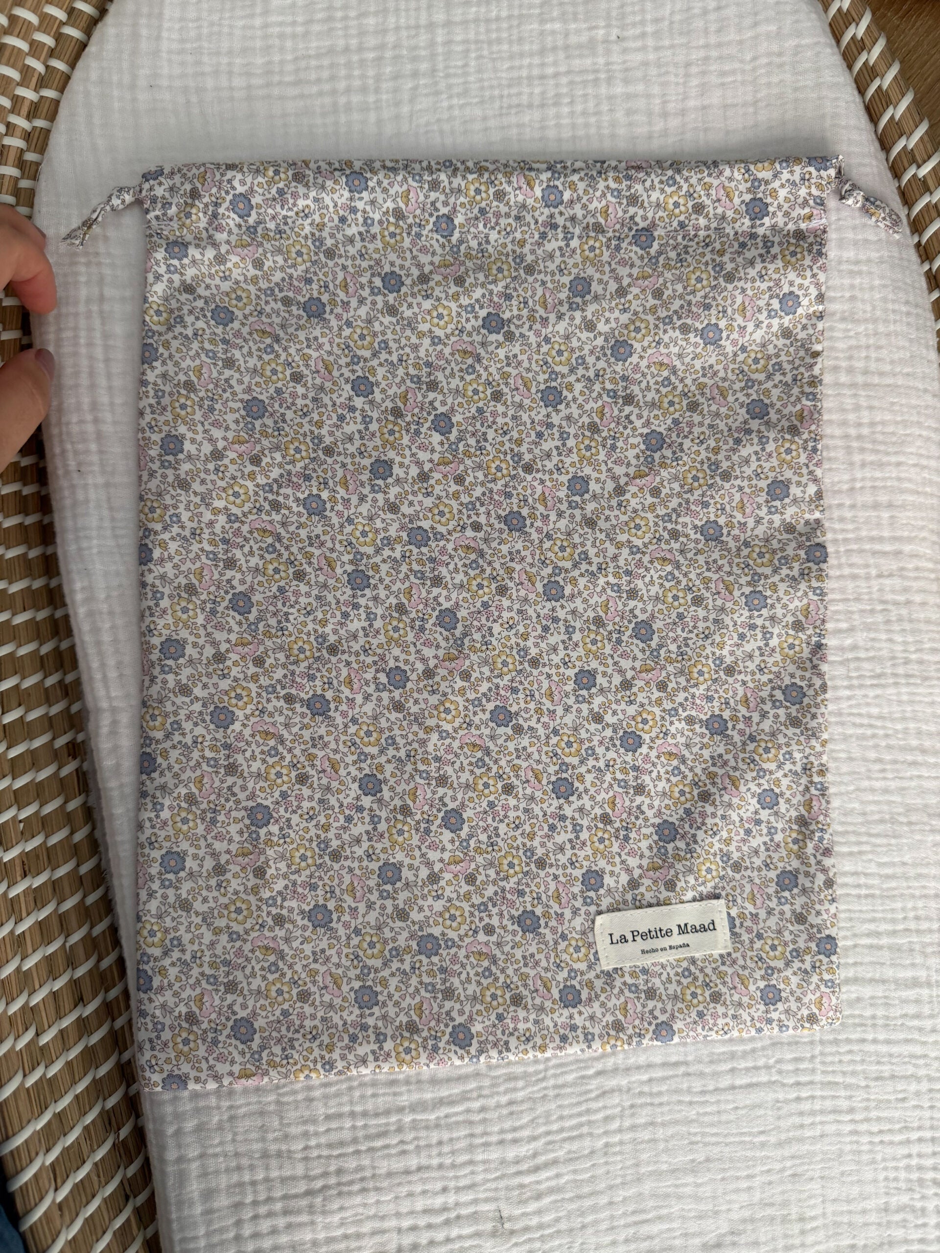 Talega flor gris nude
