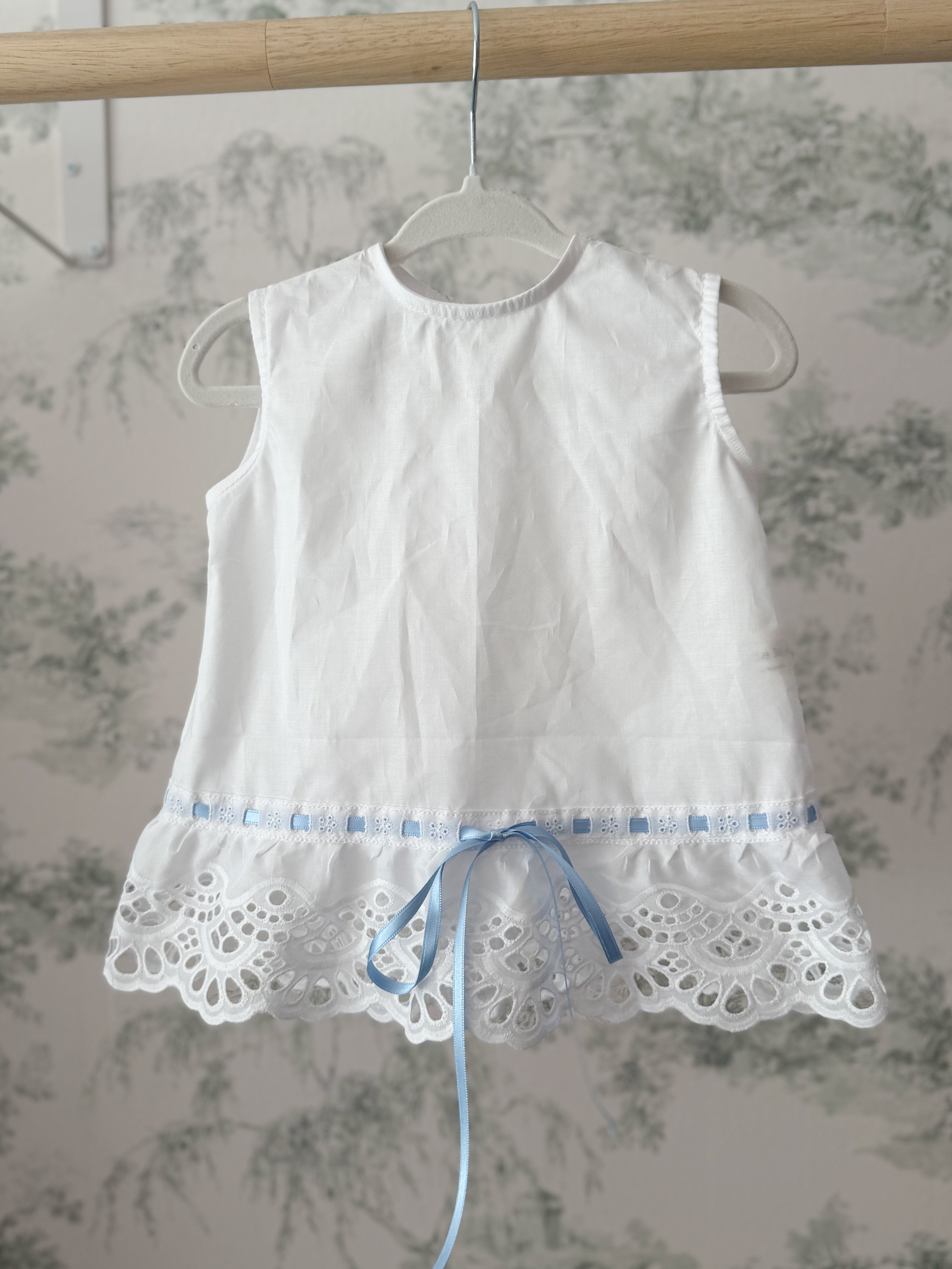 Camisa Mariana lazo celeste