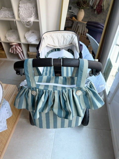 Bolso de carro rayas bosque