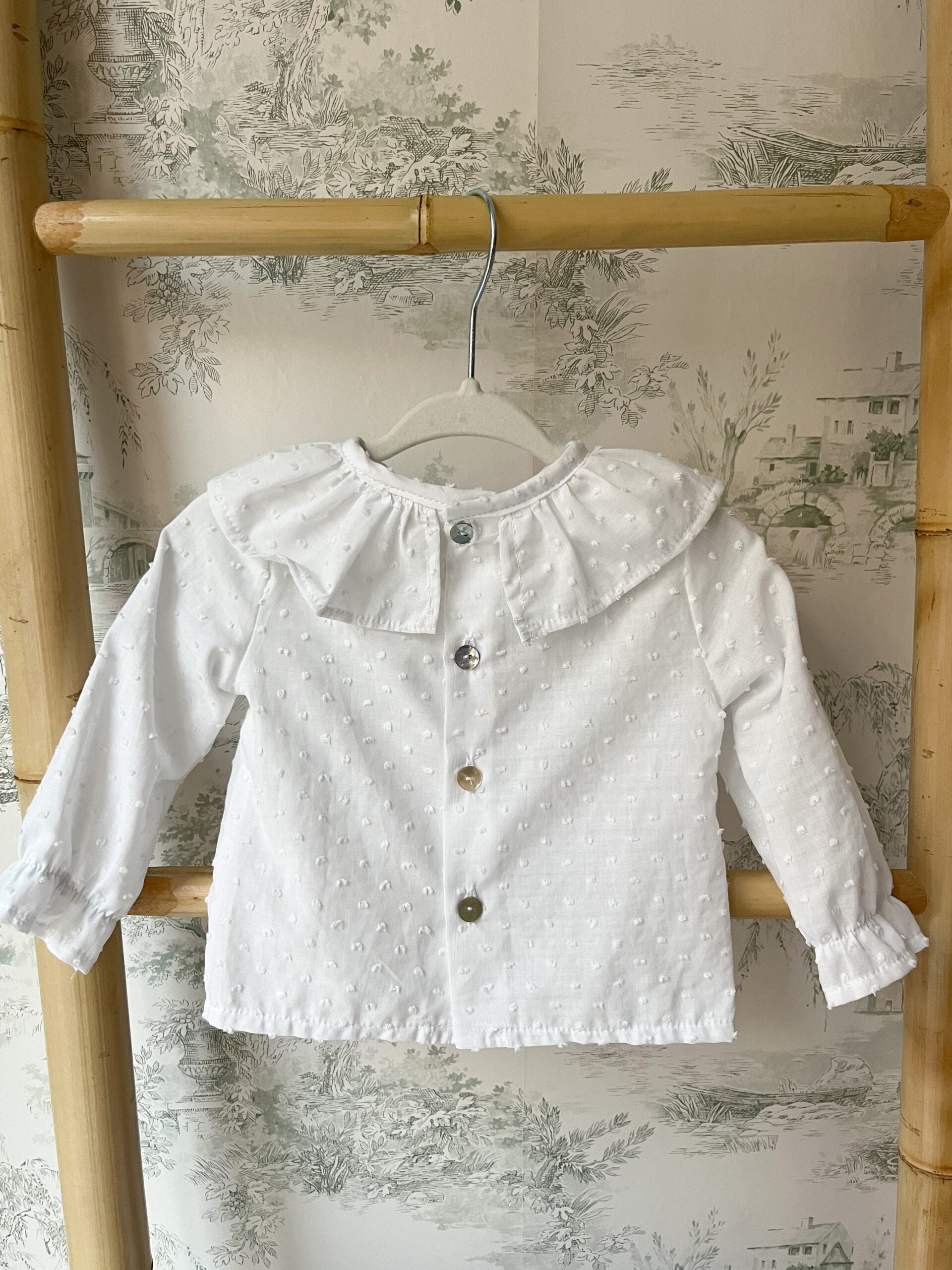 Camisa Leonor blanca plumeti