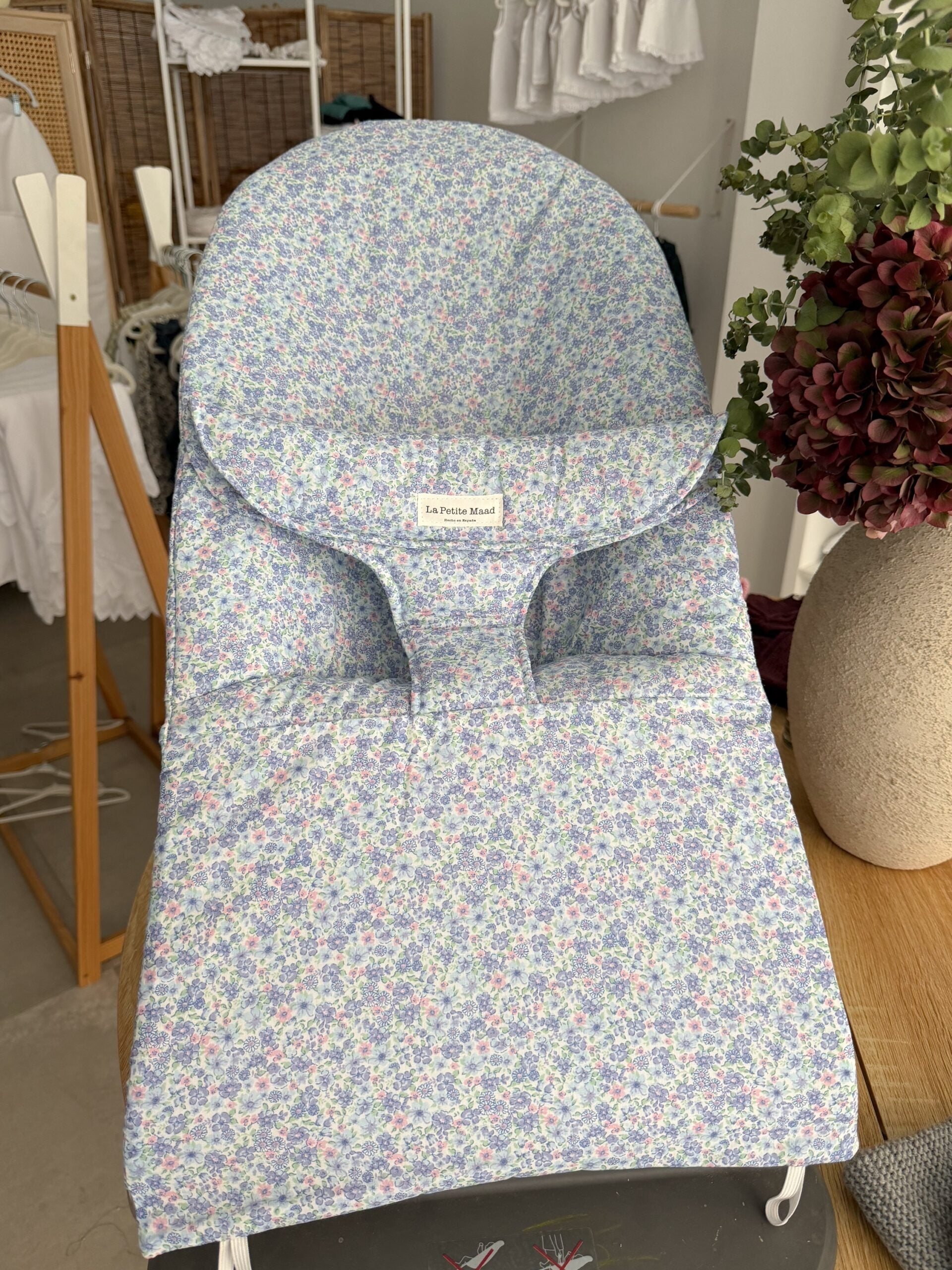 Funda hamaca babybjörn flor azul
