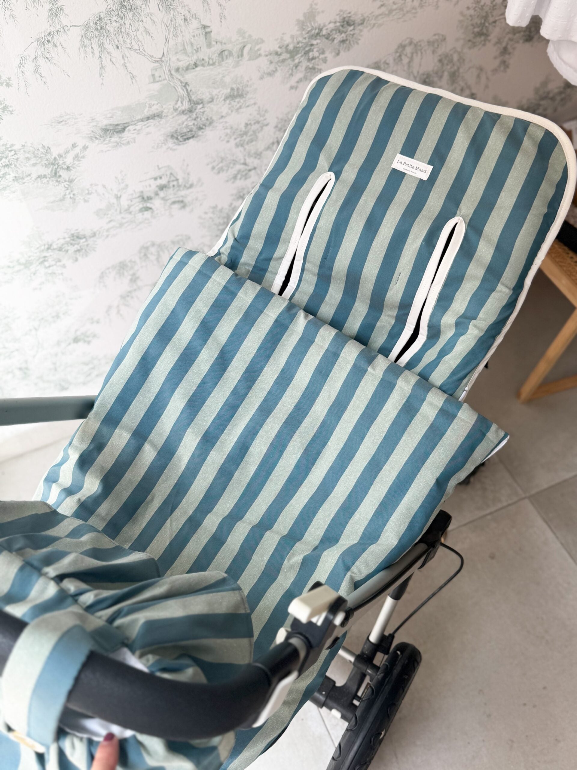 Saco universal para silla rayas bosque